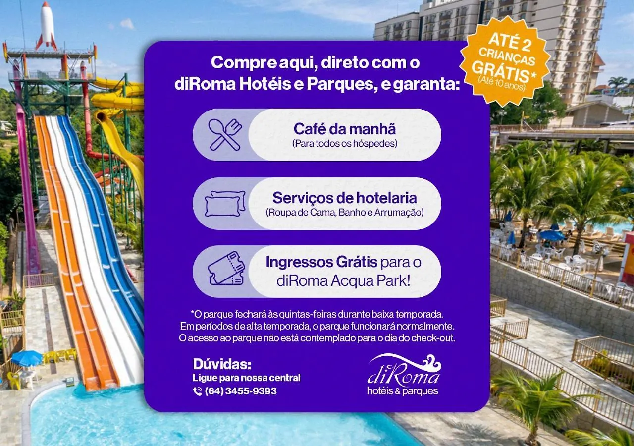Diroma Lacqua III Direto Com O Grupo Diroma Com Acesso Ao Acqua Park E Cafe Da Manha Caldas Novas